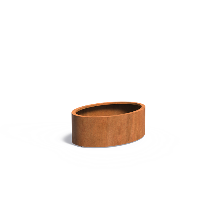 Ellipse Corten Steel Planter