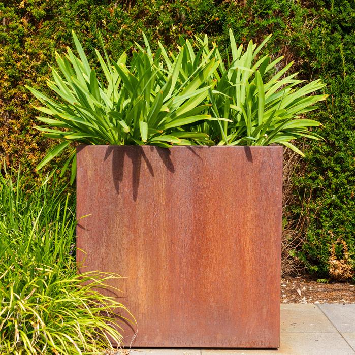 Corten Steel Square Planter